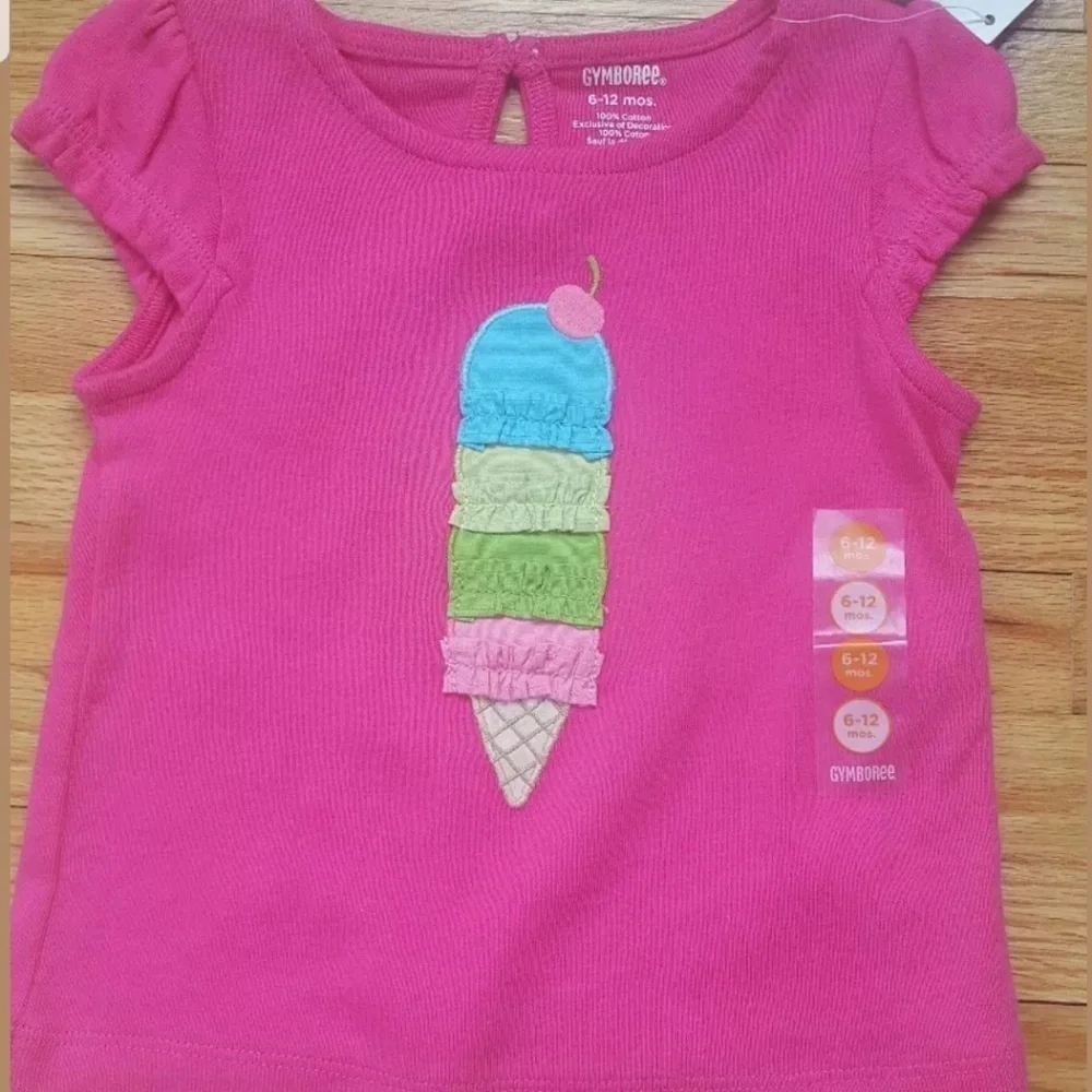 Girls 6-12 mos. GYMBOREE top Ice Cream Sweetie
